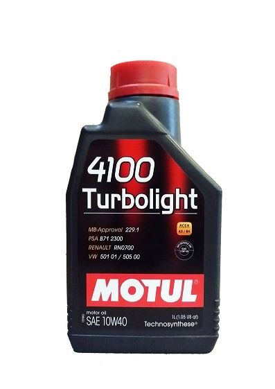 Моторна олива Motul 4100 TURBOLIGHT 10W-40 1л.
