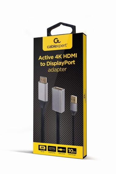 Адаптер-перехідник HDMI на DisplayPort Cablexpert A-HDMIM-DPF-02 | Зображення 2