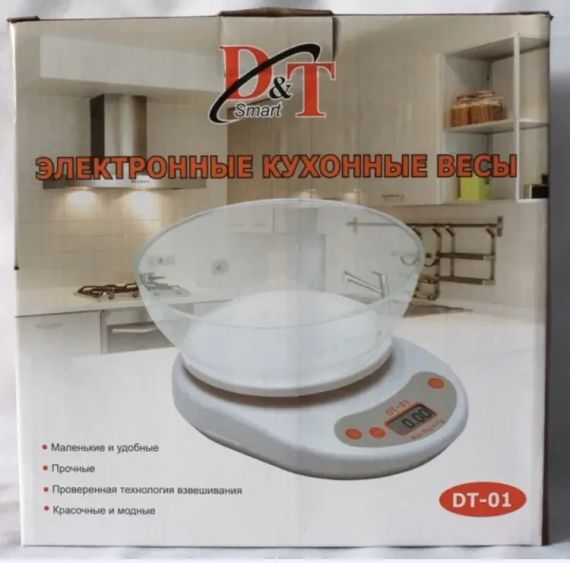 Весы кухонные DT-01 с чашей до 5 кг Белый | Зображення 3