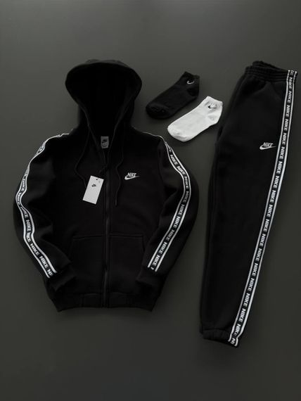 Костюм у стилі Nike чорний лампас | Зображення 6