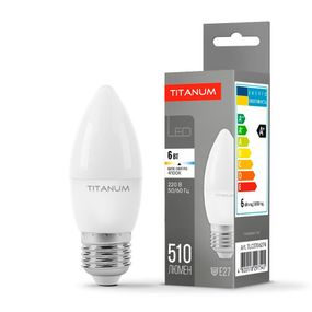 Світлодіодна лампа TITANUM C37 6W E27 4100K