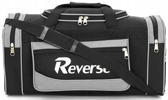Дорожная сумка58L Reverse черная с серым | Зображення 2