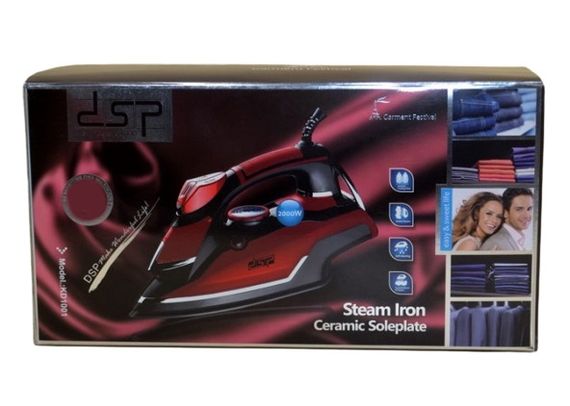 Праска з вертикальним відпарюванням самоочищення з керамічною підошвою DSP KD1001 | Зображення 3