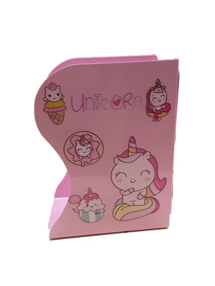 Підставка-тримач для книг "Unicorn" 666-770-S J.Otten металева 13 х17см (6908543217715) Рожевий