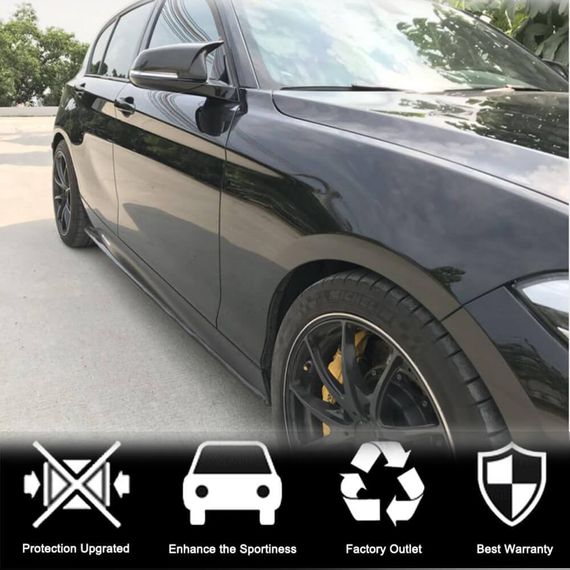 Накладки на пороги (для M-Sport 2015-2019, Карбон) для BMW 1 серия F20/21 | Зображення 1
