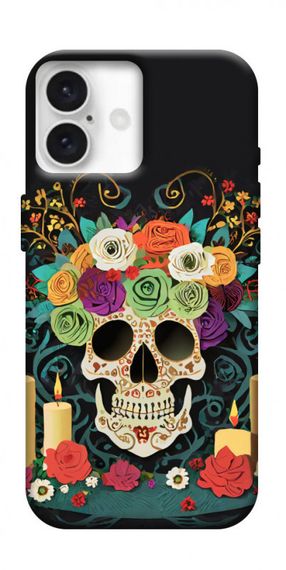 Чохол з картинкою Skull of celebration для Apple iPhone 16 Plus