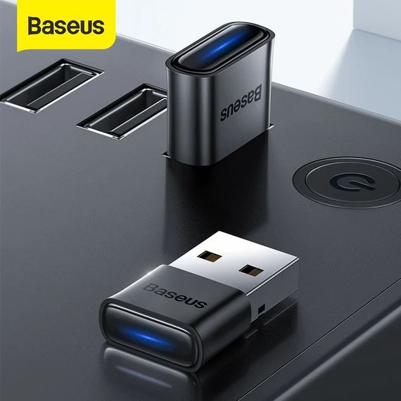 Bluetooth адаптер Baseus BA04 (ZJBA) Черный | Зображення 1