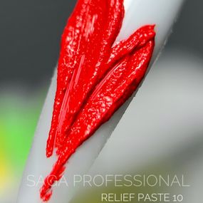 Гель для дизайну SAGA Relief Past 10 (червона) 5мл