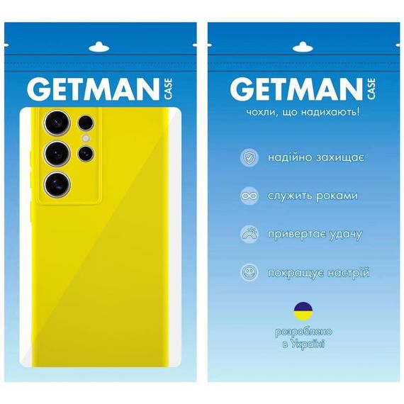 Чохол TPU GETMAN Liquid Silk Full Camera для Samsung Galaxy S24 Ultra Жовтий / Flash | Зображення 7