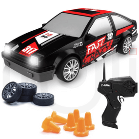 Гоночная Машинка Для Дрифта на Радиоуправлении и Аккумуляторе со Световыми Эффектами RC Race Toyota Corolla 4WD 18.5 см