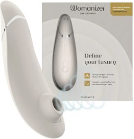 Вакуумний кліторальний стимулятор Womanizer Premium 2 Gray Sex Aura