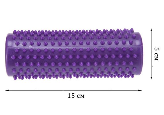 Масажний циліндр EasyFit Spindle із шипами фіолетовий (EF-1070-V) | Зображення 1
