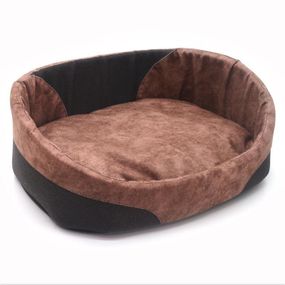 Лежак для котов и собак Zoo-hunt Фокс коричневый №6 540х760х155 мм