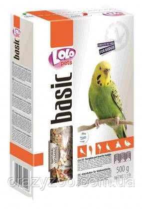Повнораційний корм для хвилястих папуг Lolo Pets 500 г LO-72100