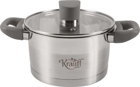 Каструля Krauff Elite 26-238-055, 1. 9 л, 16 см, з нержавіючої сталі з кришкою, для всіх типів плит