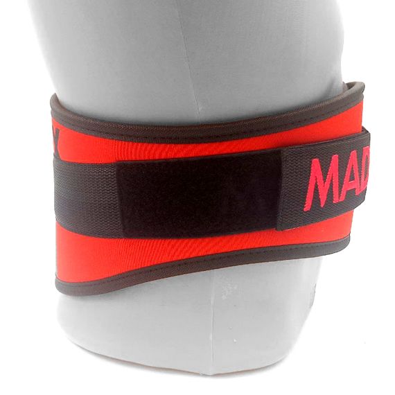 Пояс для важкої атлетики MadMax MFB-421 Simply the Best неопреновий Red XXL | Зображення 5