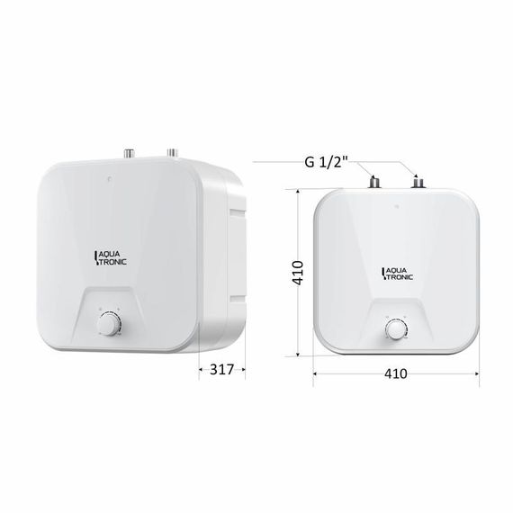 Водонагрівач електричний Aquatronic 15 л під мийку вертикальний, мокрий ТЕН 1,5 кВт Compact WU1515 C2M | Зображення 1