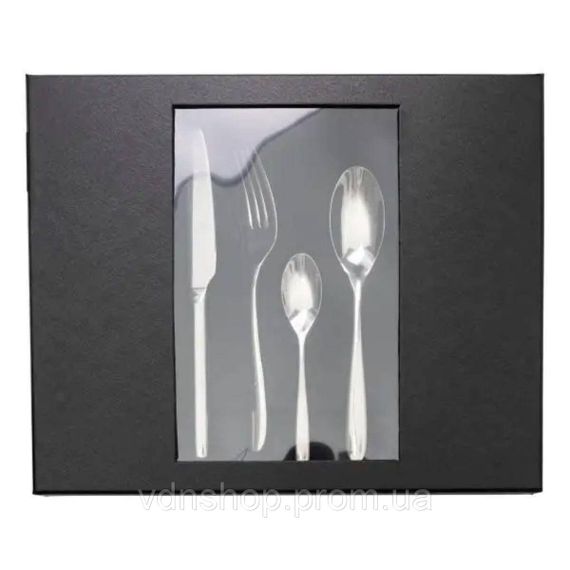 Набор столовых приборов на 6 персон 24 предмета столовый набор приборов Серебристый HP-20-23 | Зображення 2