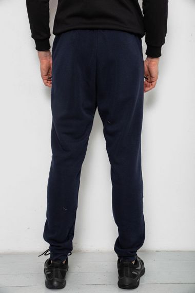 Спортивные штаны мужские на флисе, цвет синий, 244R41558 | Зображення 3