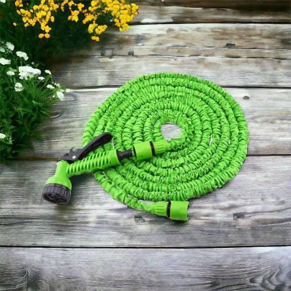 Поливочный шланг x hose Magic House 7.5м с РАСПЫЛИТЕЛЕМ, Чудо шланг гармошка, Шланг садовый мягкий, XH-535