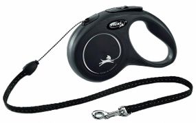 Повідець рулетка для собак FLEXI New Classic S (5 m - 12 kg) чорний