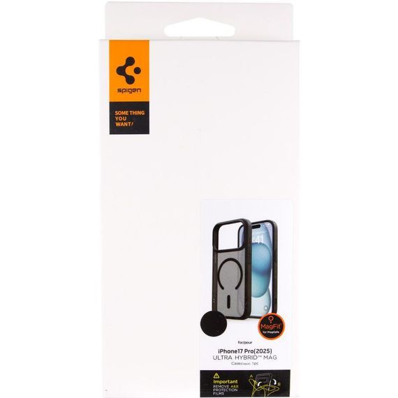 Чохол SGP Black Matte (MagFit) для Apple iPhone 17 Pro Max (6.9") Black | Зображення 1