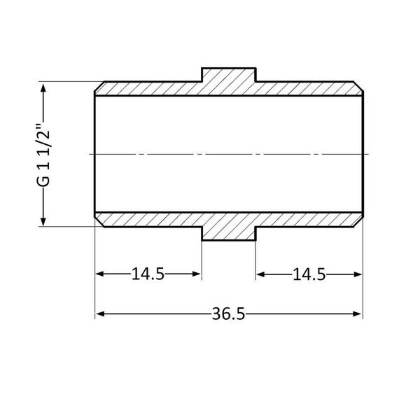Ниппель Thermo Alliance Standart 1 1/2" НР SD4074040 | Зображення 1