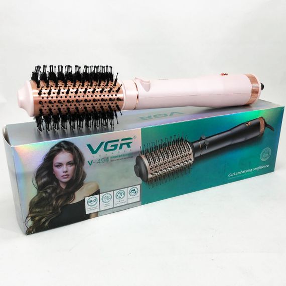 Фен с насадкой брашинг VGR V-494 800 Вт, Фен с насадкой для прикорневого объема, Фен-расческа для сушки BH-82 | Зображення 3