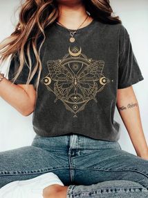 Футболка жіноча з принтом повсякденна L Чорний