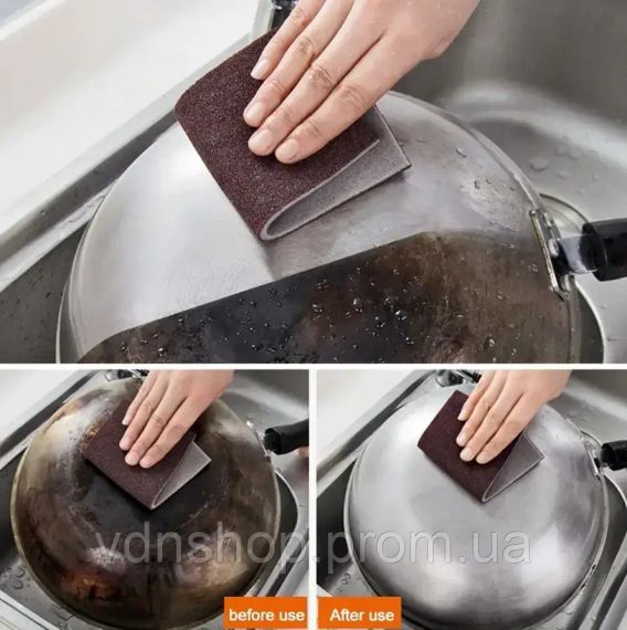 Абразивная губка для чистки посуды sandpaper AND-5599 | Зображення 2