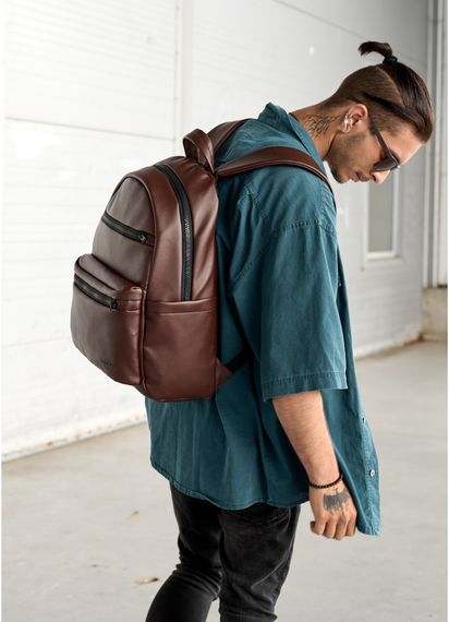Чоловічий рюкзак Sambag ZARD LKT шоколадний 46 х 28 х 13 см (25058020m) | Зображення 9