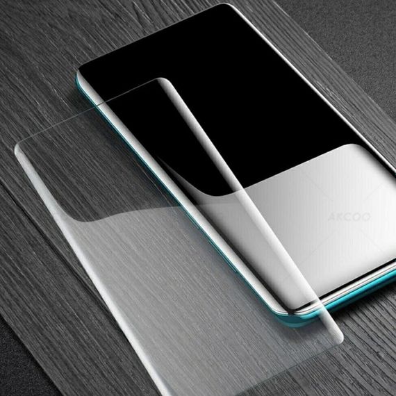 Захисне скло 3D на весь екран для Huawei P40 Pro (з ультрафіолетовим клеєм) | Зображення 3