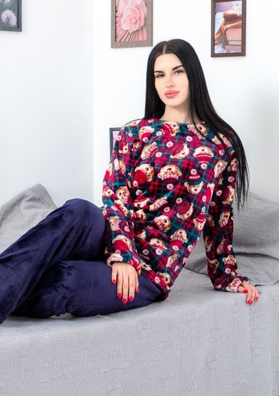 Піжама жіноча "Family look" Носи своє 52 Синій (p-12654-141733) | Зображення 1