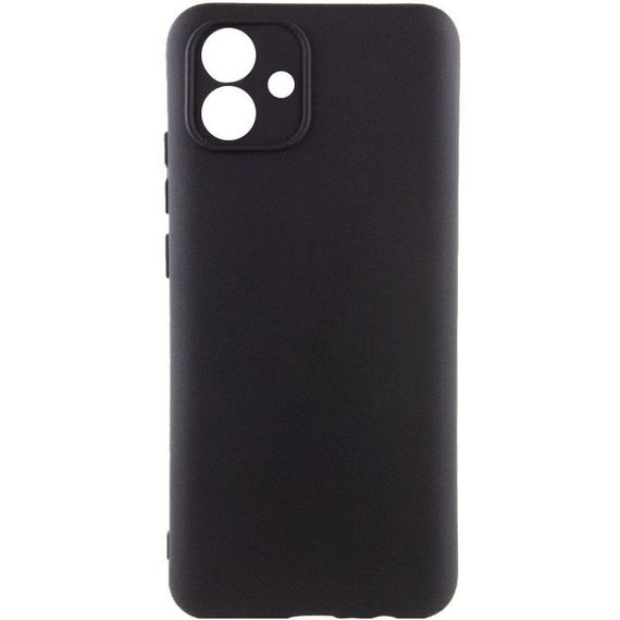 Чохол TPU GETMAN Liquid Silk Full Camera для Samsung Galaxy A05 Чорний / Black