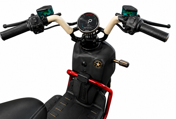 Электроскутер Crosser CR-4 PRO 1200W, LiFePO4 76.8V 30Ah, до 25 км/ч, дисковые тормоза, бескамерные шины Красный | Зображення 4