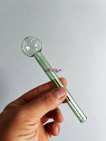 Стеклянная трубка Long Green Oil