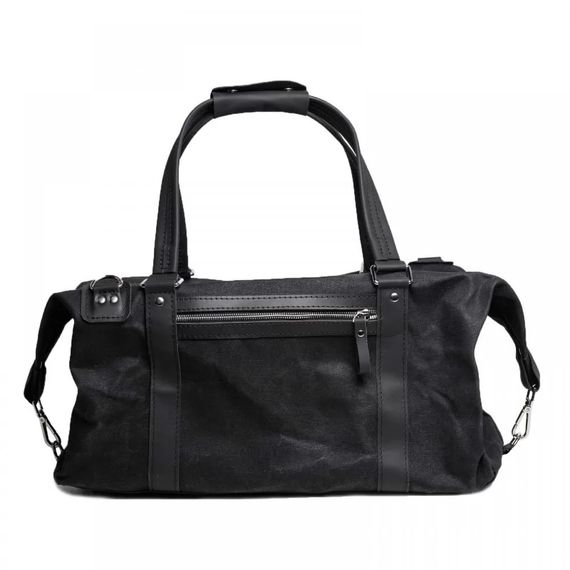 Сумка дорожня Skin and Skin Stout Канвас M 45x22x23 см Чорна (KBLBM-M) | Зображення 4