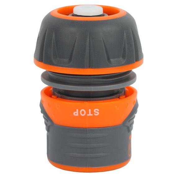 Конектор 1/2" Flora швидкознімний для шланга 3/4" аквастоп з замком (ABS+TPR) (5015454) | Зображення 2