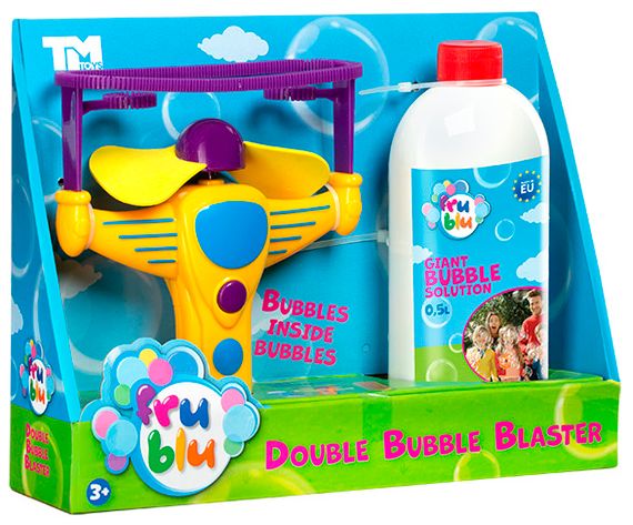 Мильні бульбашки Бластер Подвійний з розчином 0.5 л. FRU BLU | Зображення 2