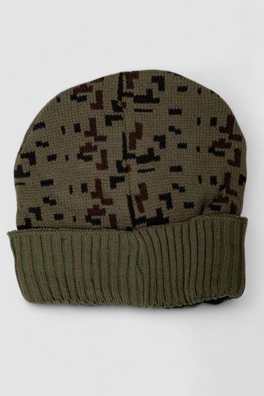 Шапка мужская камуфляжная на меху, цвет хаки, 244RM49 | Зображення 1