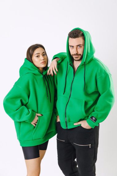 Зіп Худі унісекс МА (01) зелений