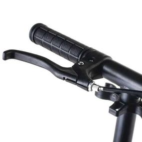 Дитячий складний двоколісний самокат з амортизаторами та затискачем керма 119D (Рожевий)