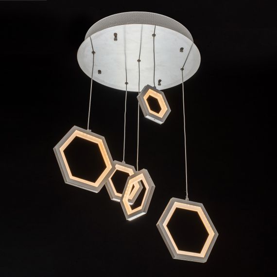 Светильник потолочный подвесной светодиодный для холла BR-936S/44W LED WH | Зображення 8