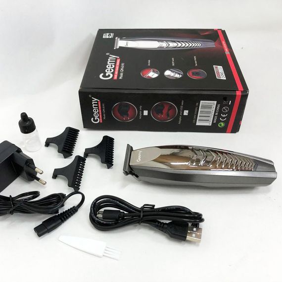 Машинка для стрижки GEMEI GM-6141, подстригательная машинка, профессиональная электробритва | Зображення 8