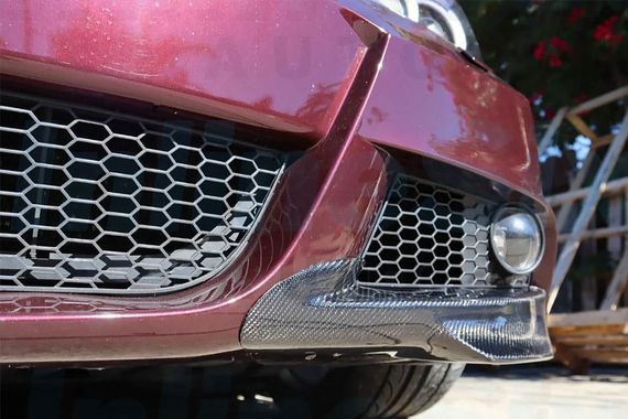 Накладки на передній бампер Flap (для E90 2008-2011 M-Sport, Карбон) для BMW 3 серія E-90/91/92/93 рр | Зображення 3