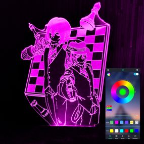 Акриловий світильник-нічник керування з телефона Великий з Бродячих Псів 2 tty-n000960