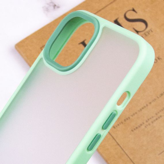 TPU+PC чохол Metal Buttons для Apple iPhone 14 (6.1") TPU+PC, М'ятний | Зображення 4