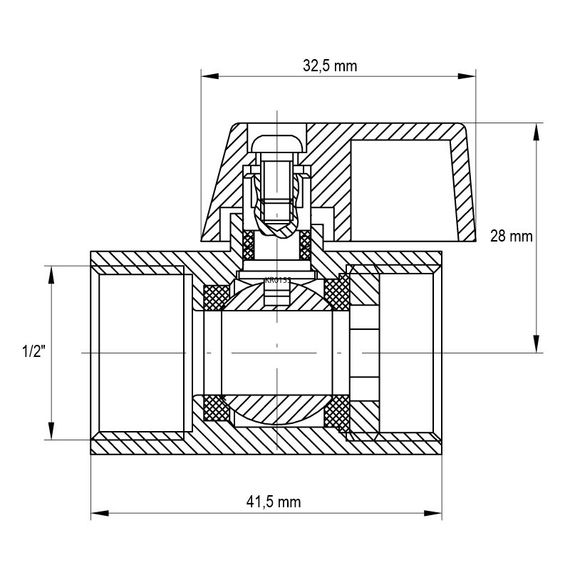 Кран "міні" 1/2" ГГМ Koer KR.400 (KR0155) | Зображення 1