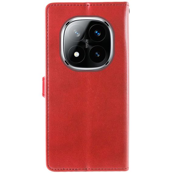 Кожаный чехол-книжка GETMAN Gallant (PU) для Xiaomi Redmi Note 14 Pro 5G / 14 Pro+ Красный | Зображення 1