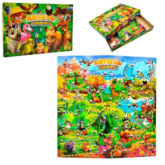 Настільна гра "Animal Discovery" Danko Toys G-AD-01-01U укр | Зображення 1